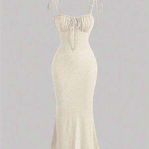 Shein Elegant Cream Dress